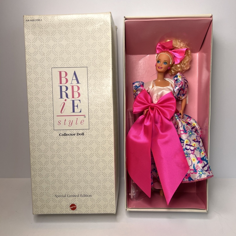 1990 Barbie Style Collector Doll Applause Exclusive Limited Edition 37023 COA